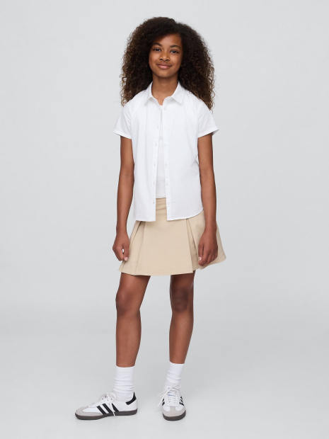 Детская рубашка GAP с короткими рукавами 1159859218 (Белый L) на рост 140 см