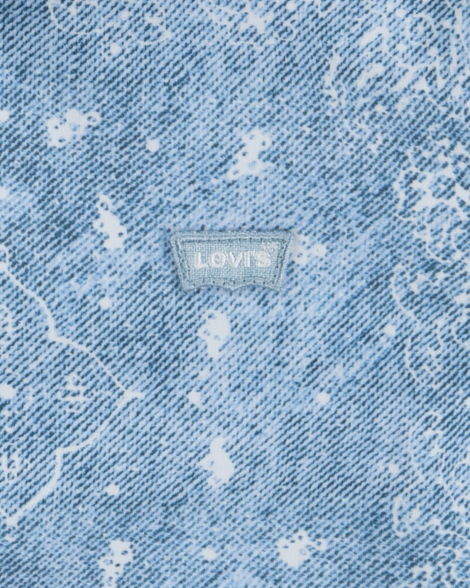 Детская рубашка Levi's с принтом 1159861970 (Голубой L) на рост 147-163 см