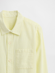 Детская рубашка GAP из смеси льна и хлопка 1159855078 (Желтый M) на рост 130 см