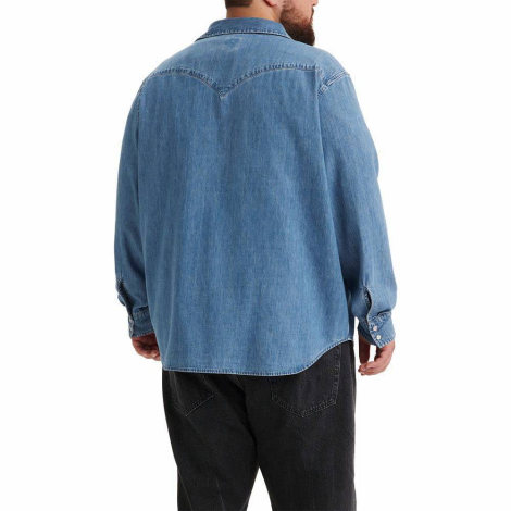Мужская рубашка в стиле вестерн Levi's на кнопках 1159840265 (Синий XL)
