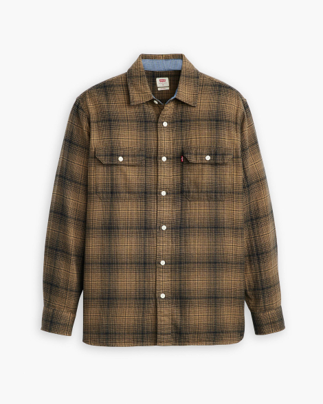 Чоловіча фланелева сорочка Levi's 1159840342 (Коричневий 3XL)