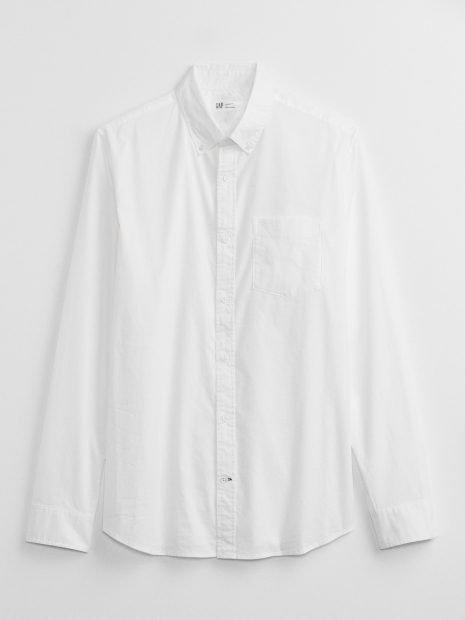 Мужская рубашка Slim Fit GAP 1159840464 (Белый XL)