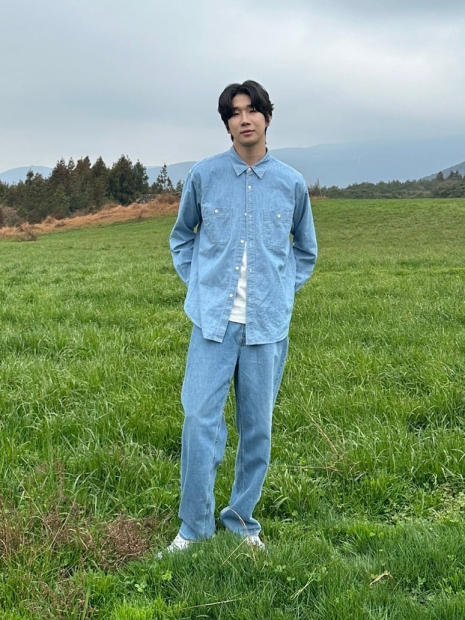 Рубашка из шамбре UNIQLO 1159843104 (Голубой 3XL)