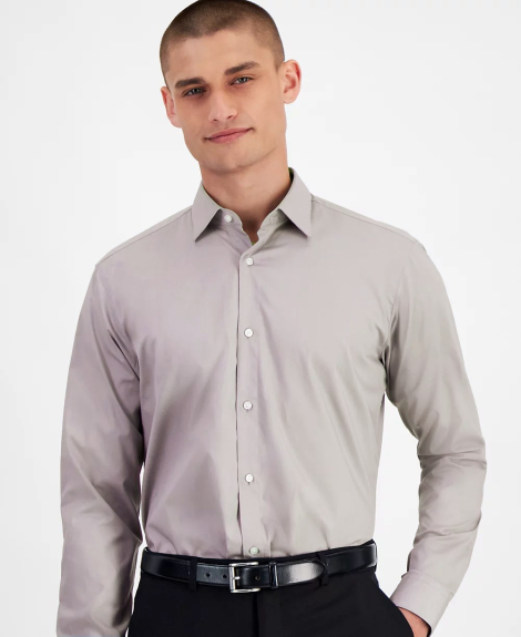 Мужская рубашка HUGO by Hugo Boss 1159843280 (Серый 16)