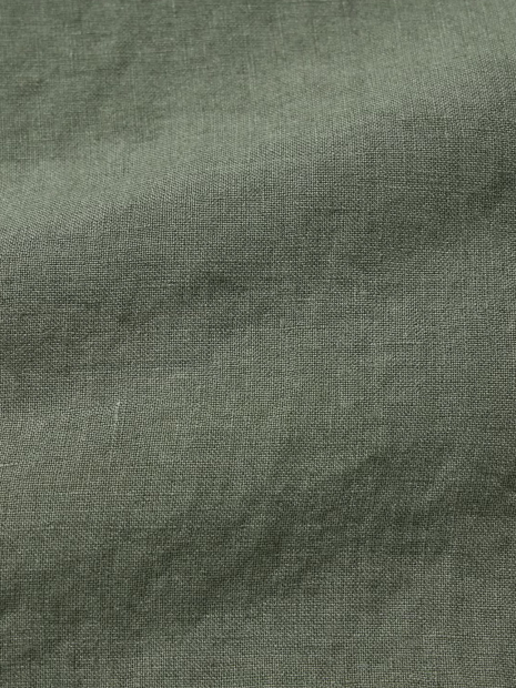 Рубашка льняная UNIQLO на пуговицах 1159843482 (Зеленый XXL)
