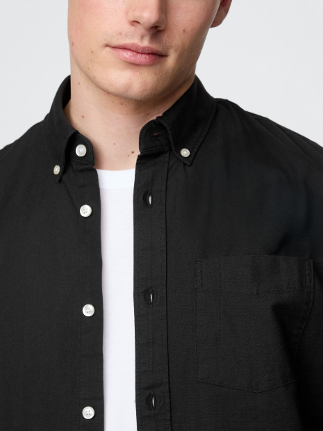Класична чоловіча сорочка-оксфорд GAP 1159844881 (Чорний M)