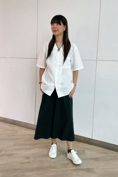 Рубашка с коротким рукавом UNIQLO 1159846160 (Белый XXL)