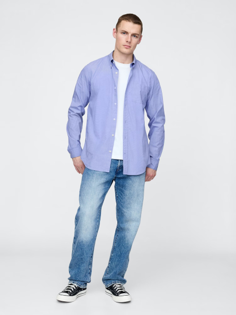 Мужская рубашка Gap 1159846217 (Голубой M)