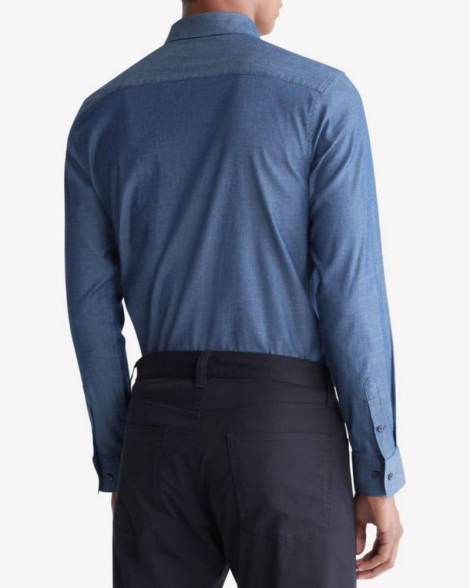 Мужская рубашка Calvin Klein 1159846623 (Синий XXL)