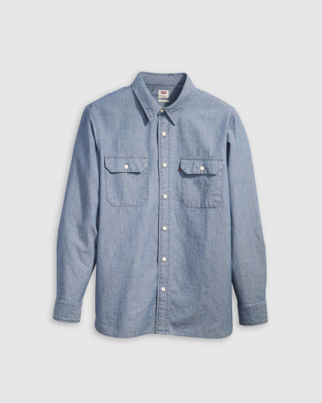 Чоловіча сорочка Levi's на гудзиках 1159847382 (Синій S)