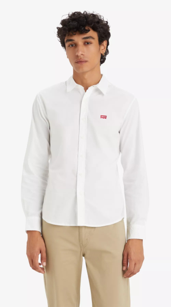 Классическая мужская рубашка Levi's 1159847470 (Белый XL)