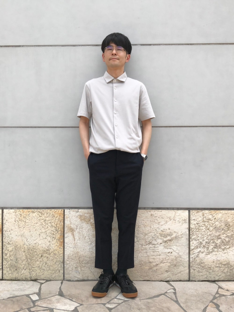 Рубашка с коротким рукавом AIRism UNIQLO 1159849088 (Серый XL)