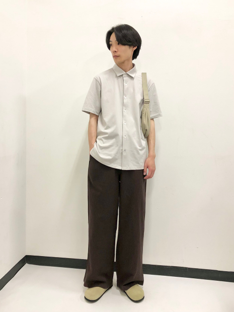 Рубашка с коротким рукавом AIRism UNIQLO 1159849088 (Серый XL)