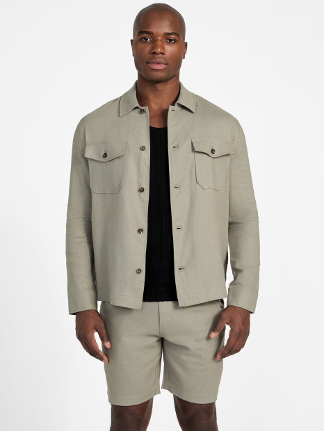 Мужская рубашка GUESS 1159849090 (Зеленый XXL)