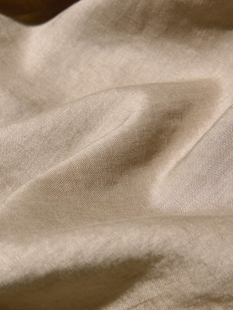 Сорочка лляна UNIQLO на гудзиках 1159849099 (Бежевий M)