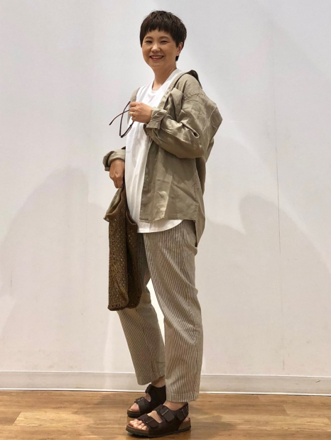 Сорочка лляна UNIQLO на гудзиках 1159849099 (Бежевий M)