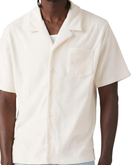 Чоловіча сорочка Levi's з махрової тканини 1159849581 (Молочний XL)