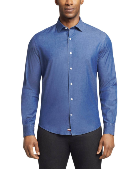 Мужская рубашка Tommy Hilfiger 1159849670 (Синий XXL)