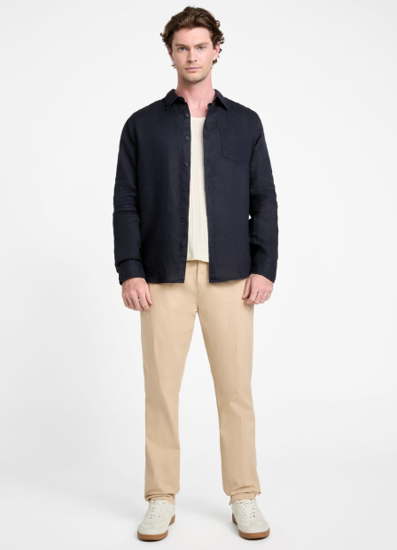 Мужская льняная рубашка Guess 1159849997 (Синий M)