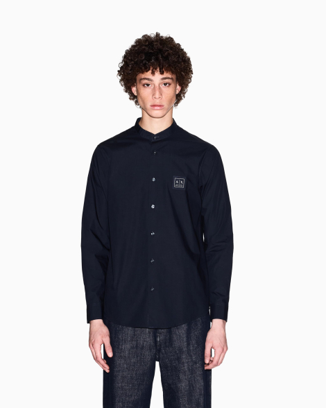 Чоловічі сорочки Armani Exchange з логотипом 1159850787 (Синій L)