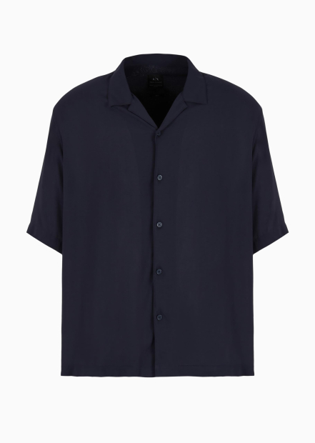 Чоловічі сорочки Armani Exchange з коротким рукавом 1159850848 (Синій M)