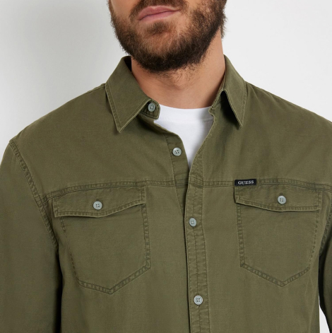 Чоловічі сорочки GUESS 1159851395 (Зелений XL)
