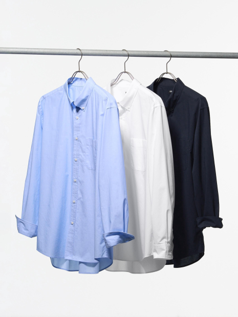 Рубашка UNIQLO 1159851926 (Голубой M)