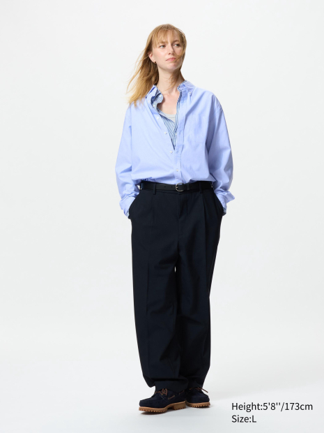 Рубашка UNIQLO 1159851926 (Голубой M)