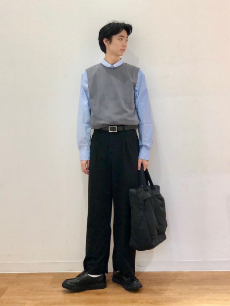 Рубашка UNIQLO 1159851926 (Голубой M)