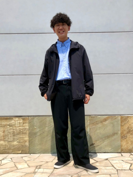 Рубашка UNIQLO 1159851926 (Голубой M)