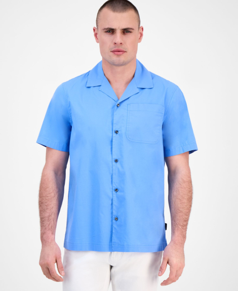 Чоловічі сорочки з коротким рукавом Michael Kors 1159852936 (Блакитний XS)