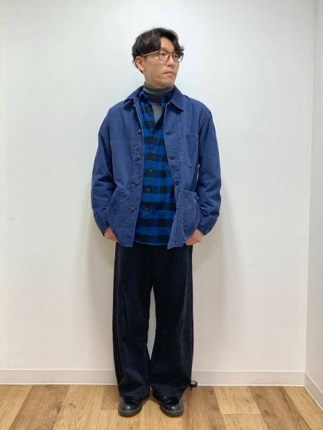 Фланелева сорочка в клітину UNIQLO 1159853120 (Синій M)