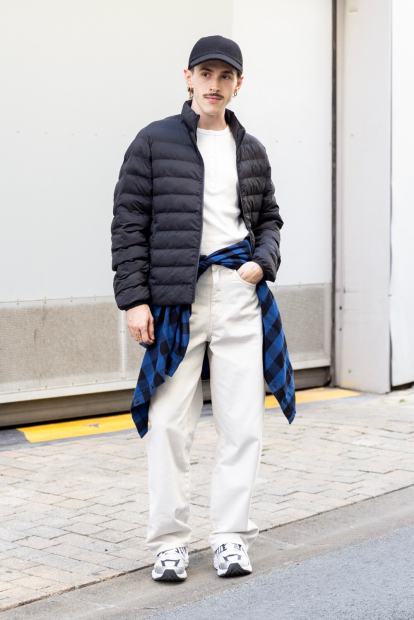 Фланелева сорочка в клітину UNIQLO 1159853120 (Синій M)