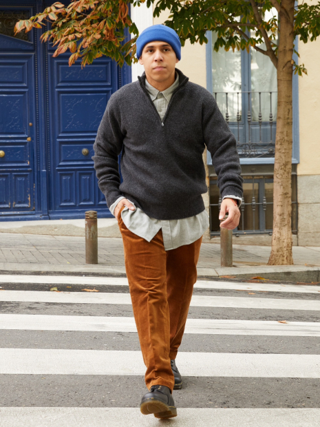 Фланелева сорочка UNIQLO 1159853347 (Сіра M)