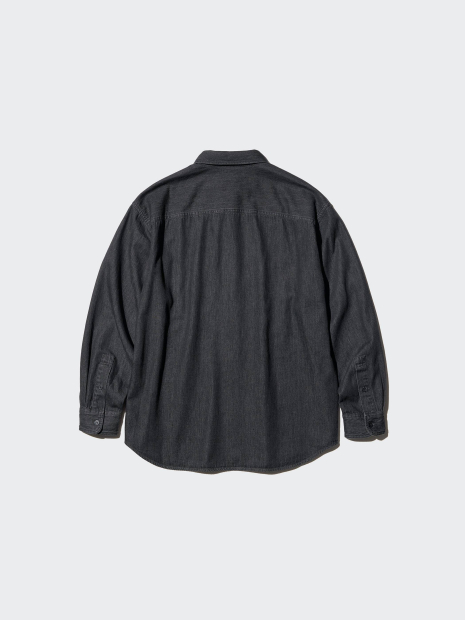 Джинсова сорочка UNIQLO 1159853407 (Чорний XL)