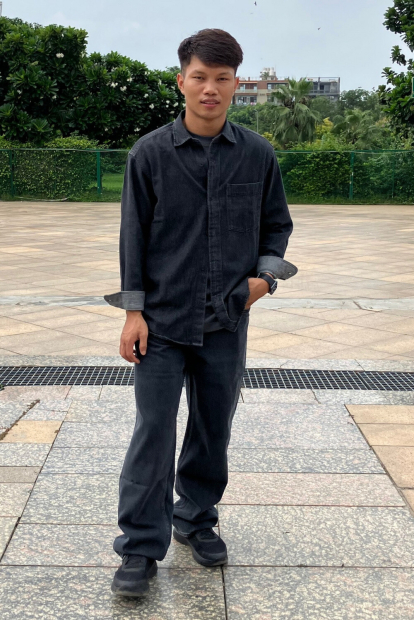 Джинсова сорочка UNIQLO 1159853407 (Чорний XL)