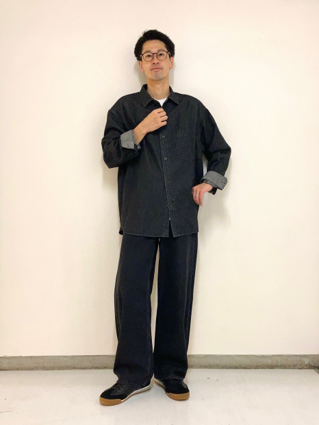 Джинсова сорочка UNIQLO 1159853407 (Чорний XL)