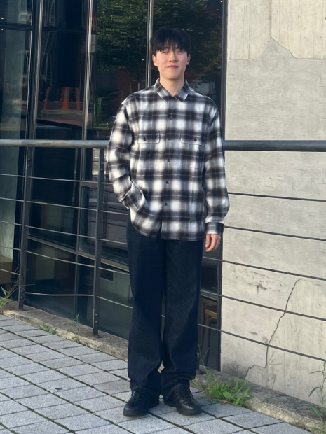 Фланелевая рубашка UNIQLO and JW ANDERSON в клетку 1159853502 (Серый XXL)