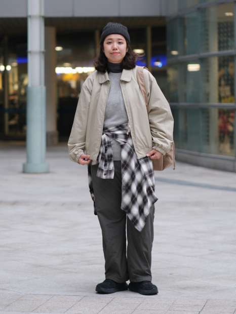 Фланелевая рубашка UNIQLO and JW ANDERSON в клетку 1159853502 (Серый XXL)