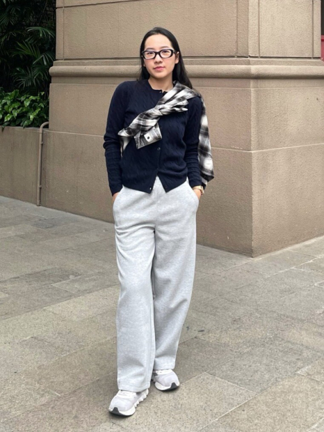 Фланелевая рубашка в клетку UNIQLO 1159853758 (Серый M)