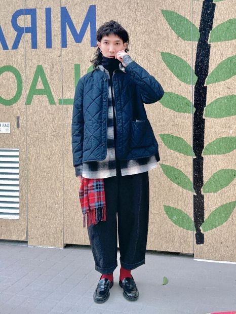 Фланелевая рубашка в клетку UNIQLO 1159853758 (Серый M)