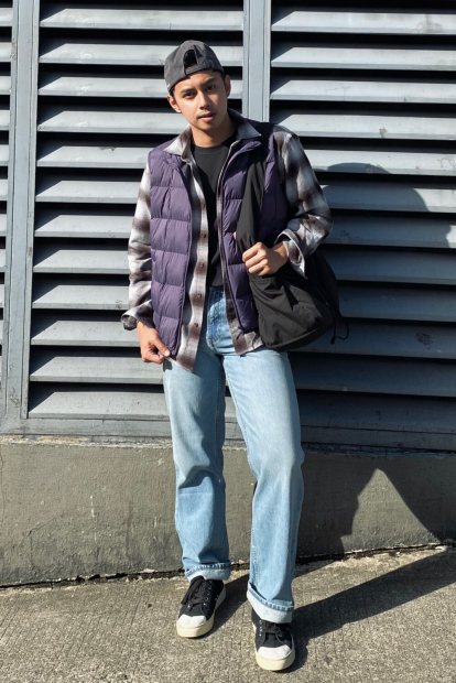 Фланелевая рубашка в клетку UNIQLO 1159853762 (Голубой 3XL)