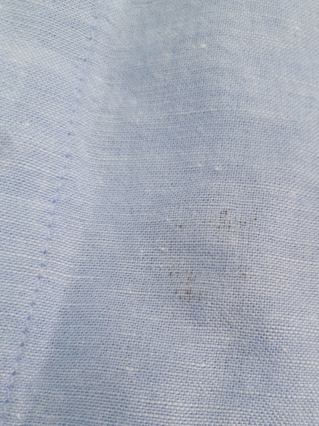 Чоловіча сорочка із суміші льону та бавовни Banana Republic з коротким рукавом 1159854327 (Блакитний M)