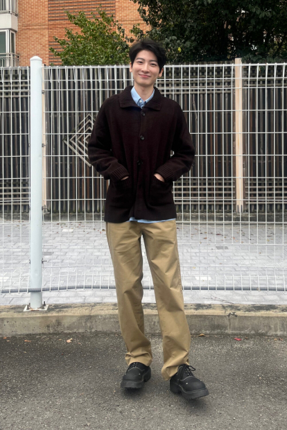 Рубашка оверсайз UNIQLO из плотной ткани 1159855690 (Голубой L)