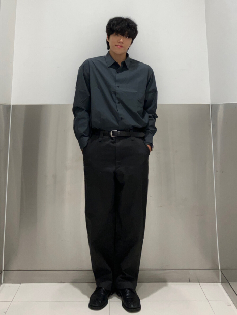 Рубашка оверсайз UNIQLO из плотной ткани 1159855692 (Зеленый XL)