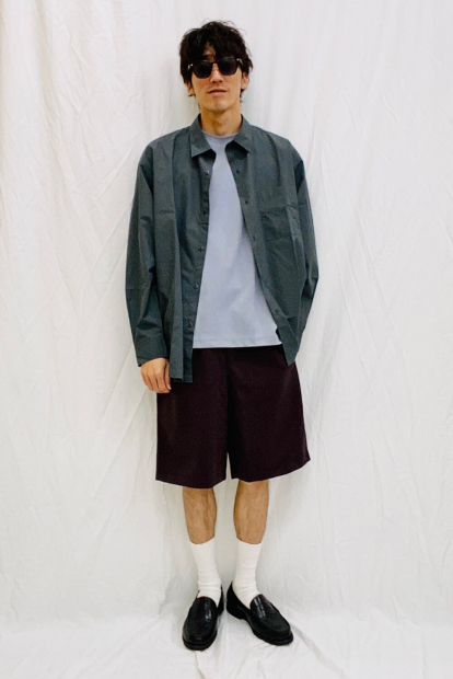 Рубашка оверсайз UNIQLO из плотной ткани 1159855692 (Зеленый XL)