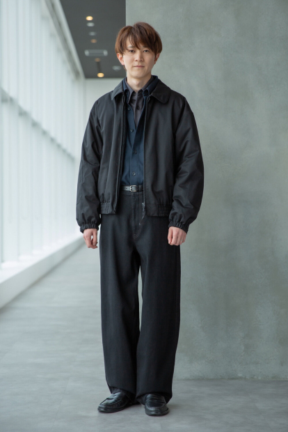 Рубашка оверсайз из твила UNIQLO 1159855992 (Синий M)