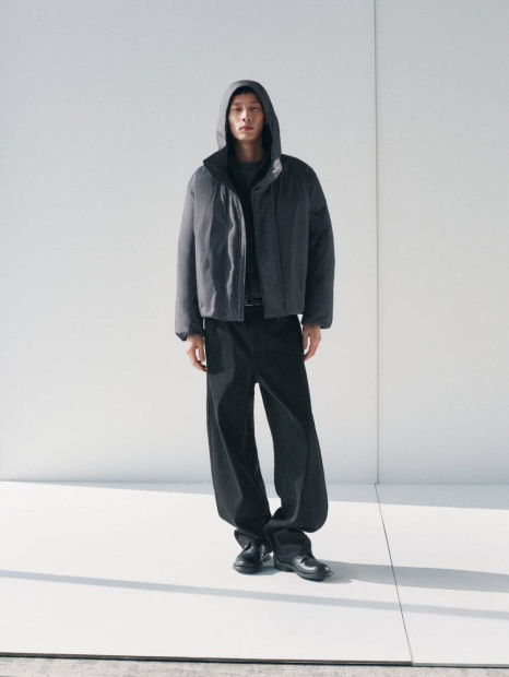 Рубашка оверсайз из твила UNIQLO 1159855992 (Синий M)