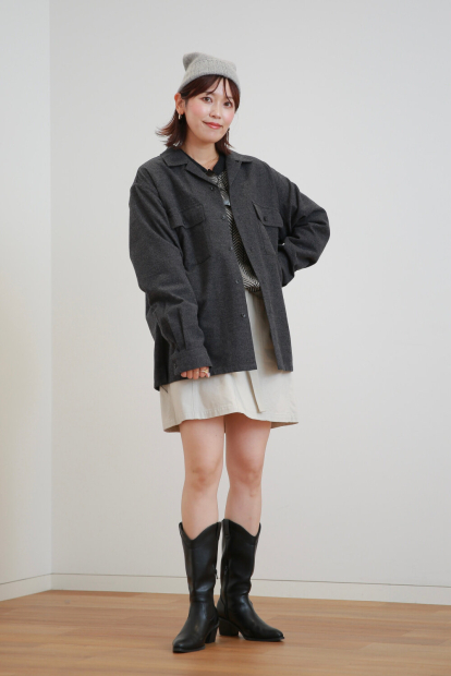 Сорочка з начосом UNIQLO and JW ANDERSON 1159856160 (Сірий M)