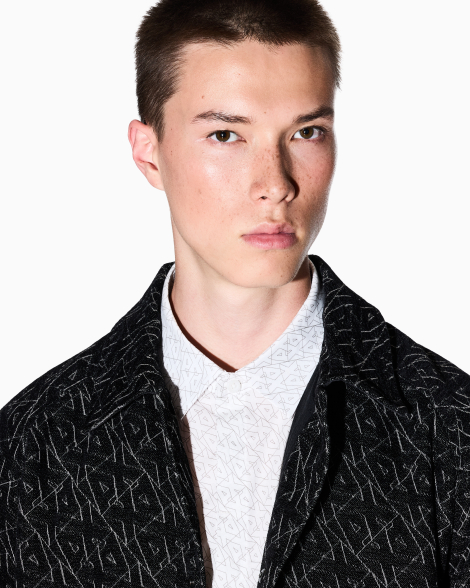 Чоловіча сорочка Armani Exchange з коротким рукавом 1159856337 (Білий XL)